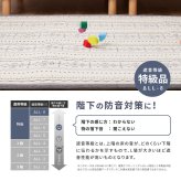 ラグ カーペット インド綿 ジラル 約185×185cm ふっくら 厚手 ボンディング