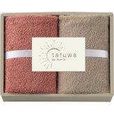 【直送】tafuwa ウォッシュタオル 2枚セット ピンク [26-2810-027] WT2PK 日本製 吸水 洗濯しやすい サイズ感 毎日使いやすい タオル ギフト プレゼント 内祝い お祝い 返礼品 桃色