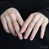 ステンレス フェザーリング 2カラー 羽根 18KGP ゴールド gold シルバー ネイティブ オープンリング フリーサイズ レディース 女性 指輪 金属アレルギー対応