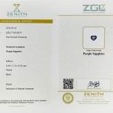 パープルサファイア 2.53ct ルース 宝石 裸石 バイオレット パープル 紫 サファイア ジュエリー オリジナル 制作 コレクション 誕生石 9月 記念 お守り 誕生日 プレゼント