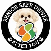 カーサイン 高齢者マーク SENIOR SAFE DRIVER ペキプー ステッカー シール 直径13cm 肉球 日本製 車