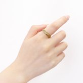 リング 指輪 レディース サージカルステンレス 316L 編み込みデザイン(シアーズ)  sr43-0002