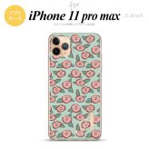 iPhone11ProMax iPhone11pro max スマホケース ソフトケース つばき 緑 +アルファベット メンズ レディース nk-i11pm-tp1702i