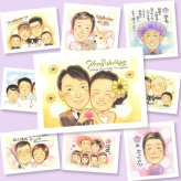 ギフト 似顔絵 結婚式 名入れ 手描き 贈り物 プレゼント 結婚式 ウェルカムボード ウェディング 結婚祝い 婚礼 両親 新郎 新婦 カップル 名入れ 下書き確認 修正無料 一生もの 似てる かわいい そっくり 思い出 一生もの ブライダル ウェディング 感動 メモリアル サプライズ 長寿祝い オーダーメイド カラフル キレイ ブライダルギフト 節目 感謝の品