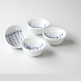 ダルマ小鉢4客コスモス　磁器 磁器 美濃焼 やきものの里から、暮らしを贈ります。　ギフト 食器 セット テーブルウェア
