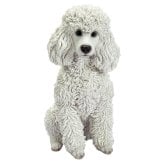 置物 woobia ウービア 犬 トイプードル お座りプードル 白 高さ19.5cm カット犬 白い犬 リアル 本物そっくり イギリス生まれ 職人手彩色 縁起物 戌年 玄関 インテリア 新築祝い 引っ越し祝い 開店祝い 出産祝い 誕生日 お祝い ギフト プレゼント 犬好き プードル好き