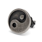 シルバー925 太極図ピアス 陰陽モチーフ スタッドピアス メンズ レディース ユニセックス アクセサリー 中華風 オリエンタル 個性的 小ぶり 円形 丸型 耳飾り カジュアル モード シンプル ワンポイント 普段使い 片耳用 1点