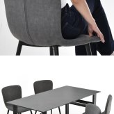 ダイニングチェア 2脚セット 「フェムト」 ONCH0279 2Pセット チェア シンプルスタイル モダン 楕円形 スチール おしゃれ 幅43.5cm 奥行49cm 高さ76.5cm (座高高さ43.5cm) ONCH0279FAWHT ONCH0279FALGY ONCH0279FADGY ONCH02