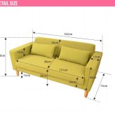 ソファ 座椅子 2.5人掛け コーデュロイ 天然木 おしゃれ 2.5P 二人掛け 2人掛け ー 2.5人 ウッドフレーム 一人掛け 二人がけ リビング 北欧 木製 ファブリック ロー ヴィンテージ レトロ