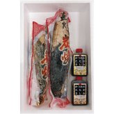 お歳暮・冬ギフト 鹿児島県 枕崎港 炭焼き鰹たたき2節 タレ付きセット (KT-2) ※送料無料(北海道・沖縄・離島への配送不可)