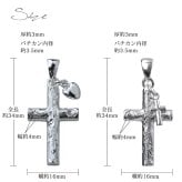 ハワイアンジュエリー シルバー ペアペンダントトップ 2個セット 刻印 無料 誕生石入れ可 ハート クロス チャーム 十字架 クロス パーツ シルバー925 ネックレス チェーン別売 ペンダントヘッド カップル 夫婦 プレゼント ハロウィン 【品番：SP2602-SP2908P】
