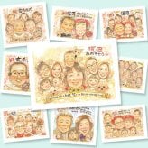 還暦の記念に、思い出を鮮やかに残す似顔絵。ラッピング対応で、贈り物として渡しやすい似顔絵です。 プレゼント 似顔絵 還暦 ギフト 名入れ 手描き 贈り物 還暦 誕生日 記念 お祝い 大人数 祖母 おばあちゃん おじいちゃん 祖父 下書き確認 名入れ 修正無料 親孝行 喜ばれる そっくり 実績多数 長寿 還暦 傘寿 一生もの 感謝の品 ウェディングギフト オーダーメイド 闘病中の方への励まし