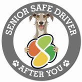 カーサイン 高齢者マーク SENIOR SAFE DRIVER ディアハウンド マグネット 強力 直径13cm 肉球 日本製 車 ステッカー