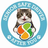 カーサイン 高齢者マーク SENIOR SAFE DRIVER キンカロー ステッカー シール 直径13cm 肉球 日本製 車