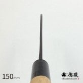 徳蔵　三徳黒打ち包丁　150mm 両刃 白鋼 桜 日本製 徳蔵刃物 【TOKUZO KNIVES】 JAPAN Kitchen Knives 包丁 ほうちょう ホウチョウ 切れ味 家庭用 万能 両刃 黒打ち プレゼント ギフト 贈り物 一生モノ