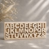 国産ヒノキのアルファベットセット｜木製文字遊び・知育玩具｜名前や英単語を並べて楽しめる｜出産祝い・誕生日ギフト