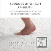 ふわふわ シャギーラグ XLサイズ 200×300 おしゃれ ラグマット カーペット 長方形 厚手 滑り止め 大きい 特大 大きめ インテリア アイボリー グレー グリーン ブ ベージュ ふわふわシャギーラグ 200×300cm 敷物 8色