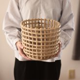 ferm LIVING ファームリビング セラミック バスケット ラージ 直径23.5cm 北欧雑貨 インテリア カゴ おしゃれ 小物入れ デンマーク 収納 陶器 ポットカバー 鉢カバー インテリア雑貨 北欧雑貨 キッチン 玄関 リビング