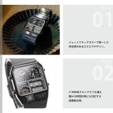 シチズン アナデジテンプ CITIZEN ANA-DIGI TEMP 復刻モデル 腕時計 メンズ レディース ブラック JG2105-93E