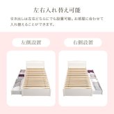 ベッド 寝具 すのこ 約3分で組立完了 シングル 宮付き コンセント付き 棚 簡単組立 耐荷重200kg 収納 角丸 韓国 女子 おしゃれ かわいい ホワイト 北欧 フレーム 天然木フレーム 一人暮らし 新生活