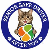 カーサイン 高齢者マーク SENIOR SAFE DRIVER キジトラ ステッカー シール 直径13cm 肉球 日本製 車