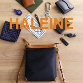 サコッシュ ナイロン 縦型 ショルダーバッグ レディース 日本製 【名入れ 可能】 たつのレザー HALEINE ボディバッグ ブランド 牛革 本革 女性 ミニバッグ 斜め掛け 卒業 記念品 ギフト プレゼント 4FB (07000371r)