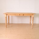 ダイニングテーブル FARMER 無垢材 パイン材 天然木 W150×D85×H72cm(引出の内寸:W36×D27.5×H 食卓テーブル 木製 食卓机 リビング ダイニング ライトブラウン おしゃれ 新生活