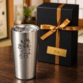 ★【名入れ プレゼント 】真空断熱ステンレスタンブラー 450ml 敬老の日  プレゼント【筆文字】（保冷保温 魔法瓶構造 二重構造 名入れタンブラー 名入れグラス 名入れカップ オリジナル ステンレスタンブラー） おすすめ  孫 卒業 卒団