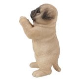 置物 woobia ウービア 犬 鼻ぺちゃ おねだりパグ フォーン 高さ21.2cm ぶさかわ リアル 本物そっくり イギリス生まれ 職人手彩色 縁起物 戌年 玄関 インテリア 新築祝い 引っ越し祝い 開店祝い 出産祝い 誕生日 お祝い ギフト プレゼント 犬好き パグ好き