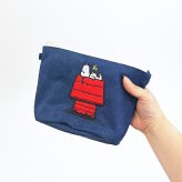 スヌーピー ドッグハウス ラウンドボトムポーチ おやすみ SNOOPY