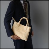 スモールクロコダイル メンズ トートバッグ 植物タンニン鞣し GranCroco 2way 日本製 クロコ 本革 センター取り A5サイズ ギフト プレゼント 4FA (06001993-mens-1r)