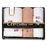 TZ Eco Cott 今治産 タオル ギフトセット 3種 計3枚入 今治タオル 綿100％ タオルセット【北海道・沖縄県・離島 配送不可】