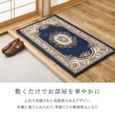 韓国ラグ 韓国風ラグ シェニールラグ ダミニ 長方形 シェニール糸 ジャガード織 滑り止め付き リビング ダイニング 玄関マット キッチンマット ラグマット 絨毯 ふっくら 花柄 上品 高級感 クッション性 レッド ネイビー コンパクト おしゃれ