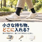 ポケットインソックス / 靴下 ソックス 隠しポケット付き セキュリティソックス 貴重品収納 防犯対策 旅行 海外旅行 現金 鍵 小物収納 二重構造 クラビオン キチンキトサン /見た目は普通の靴下なのに現金や鍵をこっそり収納できる