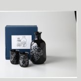 銀彩桜　酒器揃 磁器 美濃焼 やきものの里から、暮らしを贈ります。　ギフト 食器 セット テーブルウェア