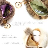  定形外送料無料 JoliJoli メイトチャームポーチ 44823 シャムネコ レオパード ベアー ポーチ コス  ネコ クマ ヒョウ