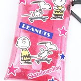 スヌーピー クリアマルチケース(S) スケートボード SNOOPY