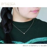 ゴールド ネックレス ハワイアンジュエリー ネックレス ゴールド ホワイトゴールド ネックレス スクロールチューブ Sサイズ 14K K14 K10 10Kあずきチェーン太0.7mm ギフトラッピング可能 BY THE SEA バイザシー プレゼント ハロウィン 【品番：CG-GP127W】