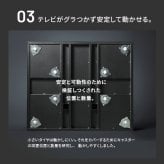 WALLインテリアテレビスタンド V2 CASTER ハイタイプ 32~60v対応 テレビ台 テレビスタンド TVスタンド キャスター付き フラットベース 自立型 背面収納 コード隠し モダン おしゃれ スタイリッシュ 白 黒 木目 ホワイト ブラック