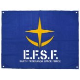 機動戦士ガンダム   地球連邦軍 ミリタリーフラッグ インテリア タペストリー ネイビー COSPA