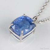 【完売致しました。】  非加熱 ブルーサファイア 1.61ct ネックレス ペンダント プラチナ Pt900 サファイアネックレス プラチナネックレス レディース 一粒ネックレス 9月 誕生石 サファイア ブルー プレゼント Drops