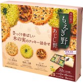 ちぼりチボン もえぎ野 もえぎ野とあじし野 32枚入 [26-0524-043] 11367 クッキー ごまと落花生 抹茶と玉露 木の実あわせ 薄焼きクッキー キャラメル 和風 洋菓子 焼き菓子 詰め合わせ ギフト