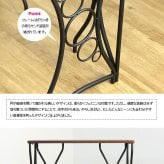 チェア 椅子 スツール アンティーク ビンテージ 合皮 スチール おしゃれ イス 背もたれなし 北欧 レトロ モダン ヴィンテージ アイアン 鋲 ブラウン アンジェ ange iwnk-92