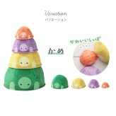 つみつみマトリョーシカ | おもちゃ トイ カメ かめ てんとうむし スタッキング バランス感覚 積み重ね 積む 並べる 積木 色 数字 カラフル 布 柔らかい 