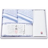 【直送】泉織 フェイス ハンドタオルセット [26-0100-021] SAL-250 今治あぜ織 泉州透かし織 日本製 綿100% フェイスタオル ハンドタオル 吸水 肌触り抜群 洗顔用 浴室 ギフト 贈り物 内祝い 快気祝い お返し プレゼント