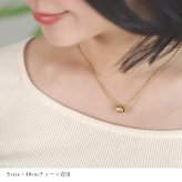金属アレルギー対応 ネックレス ハワイアンジュエリー 純チタン ゴールドカラー ネックレス 誕生石 バレル Sサイズ チェーン 長さ選べる イオンプレーティング メンズ レディース プレゼント 【品番：CG-TIP403S-RYP】