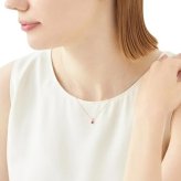 【無料ラッピング】  ヨンドシー 4℃ 7月誕生石 K10ピンクゴールド ネックレス ルビー ホワイトトパーズ ブランド 正規品 新品 ギフト プレゼント 人気 おすすめ 誕生日 記念日 クリスマス 送料無料