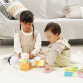 積み木 SOUNDブロックス Large シャーベットカラー | 誕生日プレゼント   1歳 1歳半 2歳 女の子 男の子 名入れ 誕生日 プレゼント おもちゃ 木のおもちゃ 木製玩具 木製 知育玩具 誕生日 クリスマス プレゼント 入園祝い ギフト ベビーギフト エデュテ