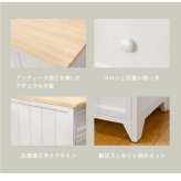 チェスト サイド スリムチェスト 木製 ナチュラル天板 シャビーホワイト アンティーク加工 おしゃれ シンプル 引出し オープン収納 脚付きチェスト コンパクト ウッドチェスト 小物収納 リビング収納 玄関収納 収納家具 完成品 北欧 サイドチェスト 新生活
