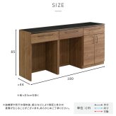 キッチンカウンター ゴミ箱収納 日本製 特殊鋼板を使った組み合わせ 180cm ゴミ箱上カウンター+ゴミ箱上カウンター+扉収納：